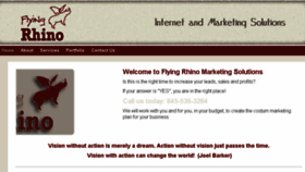 What Flyingrhinomarketing.com website looked like in 2014 (10 years ago)