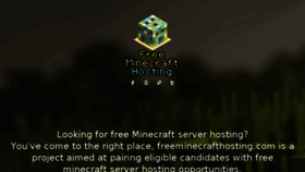 What Freeminecrafthosting.com website looked like in 2014 (10 years ago)