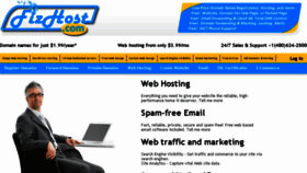 What Fizhost.com website looked like in 2014 (9 years ago)