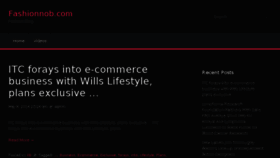 What Fashionnob.com website looked like in 2014 (9 years ago)