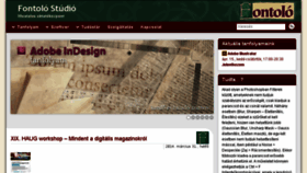 What Fontolo.hu website looked like in 2014 (10 years ago)