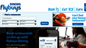 What Flybuysdining.com.au website looked like in 2014 (9 years ago)