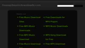 What Freemp3musicdownloads.com website looked like in 2014 (9 years ago)