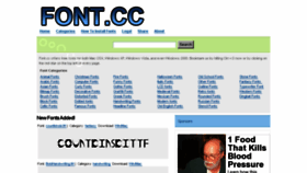 What Font.cc website looked like in 2014 (9 years ago)