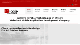 What Fabletechnologies.com website looked like in 2014 (9 years ago)
