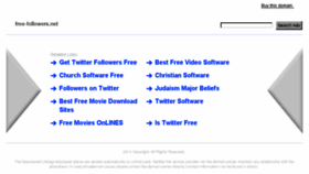 What Free-followers.net website looked like in 2014 (12 years ago)