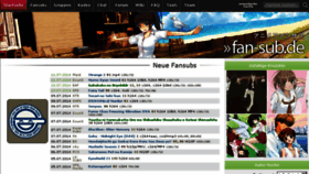 What Fan-sub.de website looked like in 2014 (9 years ago)