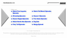 What Fairytailepisodes.com website looked like in 2014 (9 years ago)