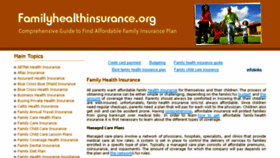 What Familyhealthinsurance.org website looked like in 2014 (9 years ago)