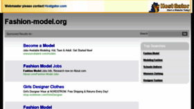 What Fashion-model.org website looked like in 2014 (9 years ago)