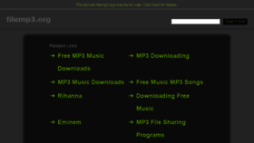 What Filemp3.org website looked like in 2014 (9 years ago)
