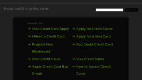 What Freecredit-cards.com website looked like in 2014 (9 years ago)