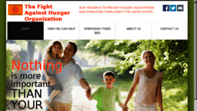 What Fightagainsthunger.org website looked like in 2014 (9 years ago)