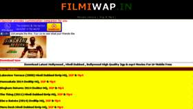 What Filmiwap.in website looked like in 2014 (9 years ago)