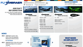 What Flyembraer.com website looked like in 2014 (9 years ago)