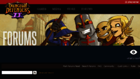 What Forums.dungeondefenders2.com website looked like in 2014 (9 years ago)