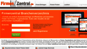 What Firmenzentral.de website looked like in 2014 (9 years ago)