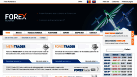 What Forex-romania.ro website looked like in 2014 (9 years ago)