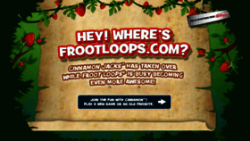 What Frootloops.com website looked like in 2014 (9 years ago)