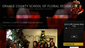 What Floraldesignclasses.com website looked like in 2014 (9 years ago)