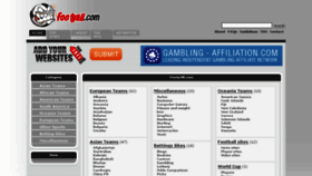 What Footyall.com website looked like in 2014 (9 years ago)