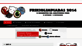 What Frikiolimpiadas.com website looked like in 2014 (9 years ago)