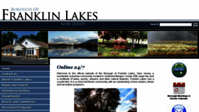 What Franklinlakes.org website looked like in 2014 (9 years ago)