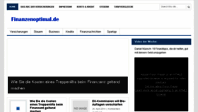 What Finanzenoptimal.de website looked like in 2014 (9 years ago)