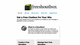 What Freeshoutbox.net website looked like in 2014 (9 years ago)
