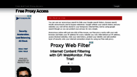 What Freeproxyaccess.com website looked like in 2014 (9 years ago)