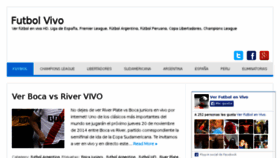 What Futbolvivo.net website looked like in 2014 (9 years ago)