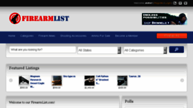 What Firearmlist.com website looked like in 2014 (9 years ago)
