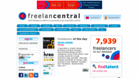 What Freelancentral.co.za website looked like in 2014 (9 years ago)