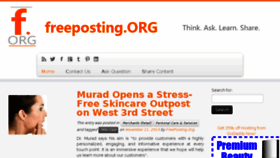 What Freeposting.org website looked like in 2014 (9 years ago)