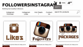 What Followersinstagram.com website looked like in 2014 (9 years ago)