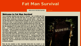 What Fatmansurvival.com website looked like in 2014 (9 years ago)