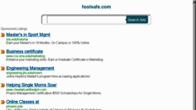 What Foolsafe.com website looked like in 2014 (11 years ago)