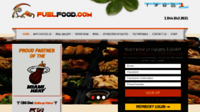 What Fuelfood.com website looked like in 2014 (9 years ago)