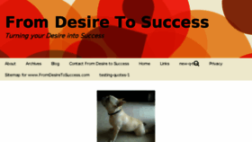 What Fromdesiretosuccess.com website looked like in 2014 (9 years ago)