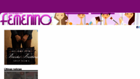What Femenino.info website looked like in 2014 (9 years ago)