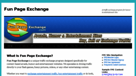 What Funpageexchange.com website looked like in 2014 (9 years ago)