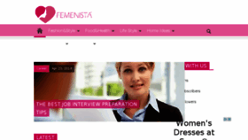 What Femenista.com website looked like in 2015 (9 years ago)