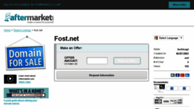 What Fost.net website looked like in 2015 (9 years ago)