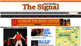 What Fortgordonsignal.com website looked like in 2015 (9 years ago)