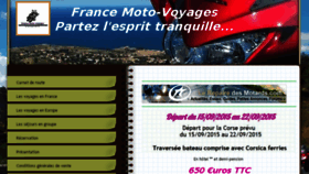 What Francemotovoyages.com website looked like in 2015 (9 years ago)