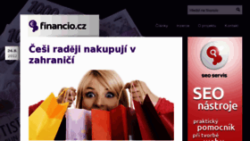 What Financio.cz website looked like in 2015 (9 years ago)