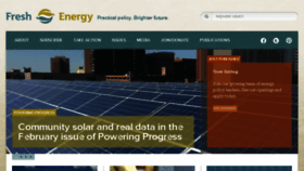 What Fresh-energy.org website looked like in 2015 (9 years ago)
