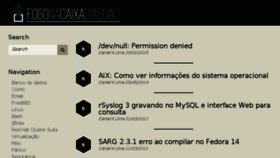 What Fogonacaixadagua.com.br website looked like in 2015 (9 years ago)
