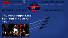 What Fleetweek.us website looked like in 2015 (9 years ago)
