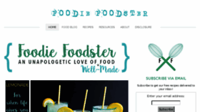 What Foodiefoodster.com website looked like in 2015 (9 years ago)